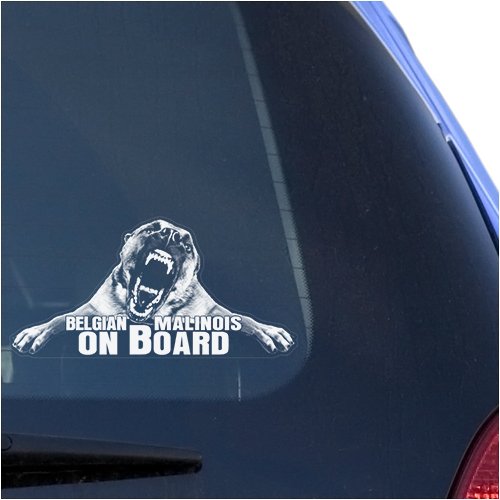 Bumper Stickers, Decals & Magnets Vinyl Designs MCW-ABMalinois-OB