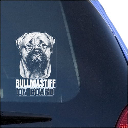 Bumper Stickers, Decals & Magnets Vinyl Designs MCW-BullmastiffP-OB