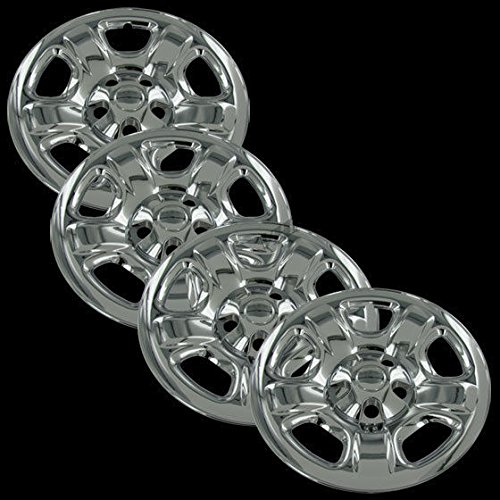 Chrome 16 Hub Cap Wheel Skins for Jeep Liberty - Set of 4 Hubcaps Overdrive Brands IWCIMP40X