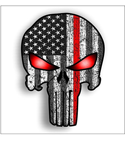 Bumper Stickers, Decals & Magnets Vinyl Junkie Graphics red line Punisher