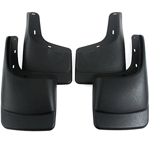 Premium Heavy Duty Molded 2004-2014 Ford F-150 Mud Flaps Guards Splash Front & Rear 4pc Set (ONLY FITS With OEM Fender Flares) Mud Flaps & Splash Guards Red Hound Auto RED949766