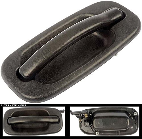 APDTY 91680 Exterior Door Handle Fits Rear Left (Driver) Textured Black (All Black) ( W/O Key Hole) 2000-2007 Chevy/GMC Trucks/SUV (View Compatibility Cahrt To Verify Fitment) Replaces OEM # 15721571 Body APDTY 91680