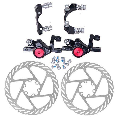 Fuerdi Mechanical Disc Brake Front160mm and Rear 160mm + G2 Rotors For MTB Mountain Bicycle Bike Rotors Fuerdi ATES-G3