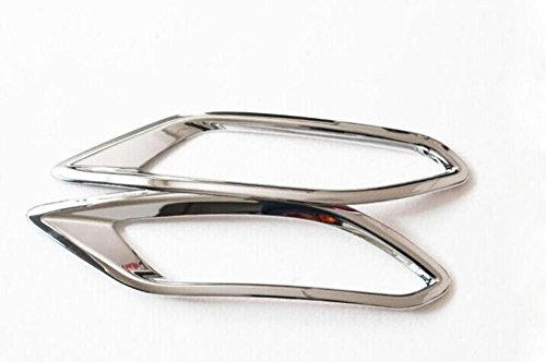 Salusy 2pcs Rear Tail Fog Light Lamp Cover Frame Decor Trim For Honda HR-V HRV Vezel 2014 2015 2016 2017 Exterior Accessories Salusy HRV-RTCT*2