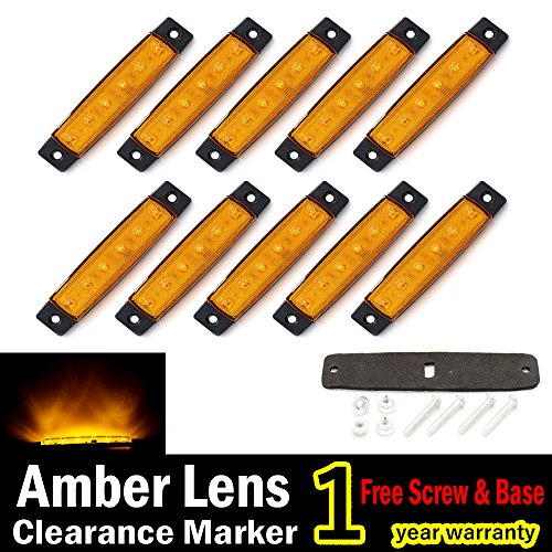 Side Marker & Turn Signal Combos TMH FBA_10x-6led-Amber