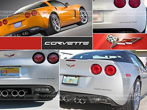 Bumper Stickers, Decals & Magnets S.F. Products CORVETTE_C6-LTR-BLK