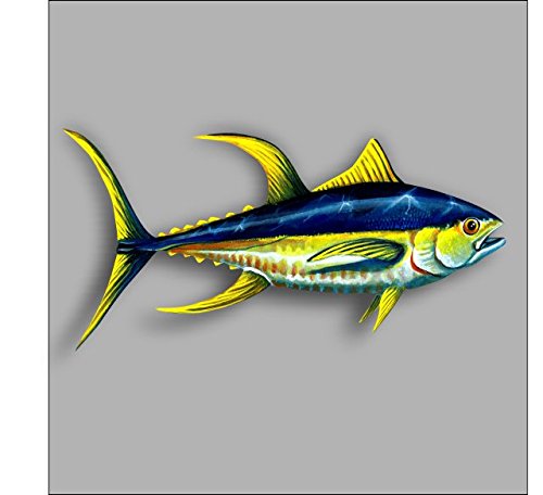 Bumper Stickers, Decals & Magnets Vinyl Junkie Graphics Yellowfin Tuna