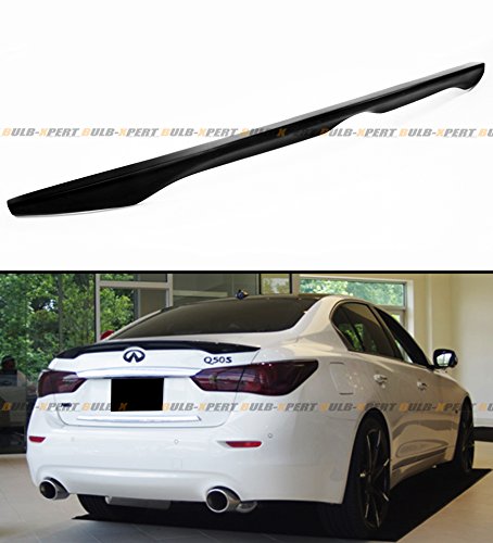 FOR 2014-2017 INFINITI Q50 Q50S OE FACTORY STYLE TRUNK BOOT LID SPOILER WING-PRIMER FINISH Body Cuztom Tuning RTS-Q50-OE-BK