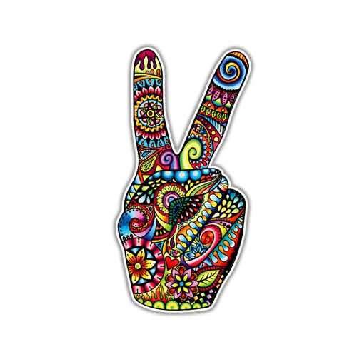 Bumper Stickers, Decals & Magnets MeganJDesigns Peace Hand