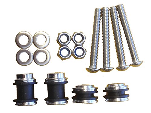 4-Point Docking Hardware Kit for 2004-up Harley Davidson Sportster Detachable Sissy Bar Luggage Rack Sissy Bars Cavalry CRxDK3