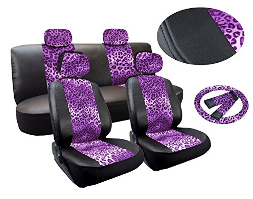 Accessories AutoSphere leatherette.leopard.purple