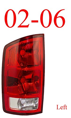 02-06 Dodge Left Tail Light Assembly W/ Connector Plate & Bulbs Rocker Panels Aftermarket CH2819107, CH2800147