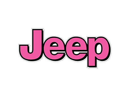 Bumper Stickers, Decals & Magnets BOLDERGRAPHX 1064 Jeep pink