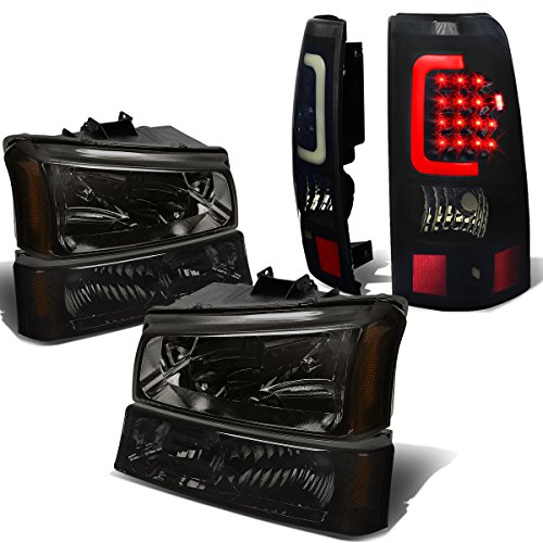 Tail Light Assemblies Auto Dynasty AD-HLOHCS034PSMAM+TLLED3DBKSM