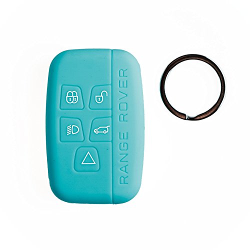 Silipac New color Protective Silicone Car Key Cover Keyless Entry Remote Holder Rubber Case Skin Fob Protector Shell for Land Rover Range Rover Evoque Discover Sport QQ key ring Antitheft Silipac Silipac-Variation-rover