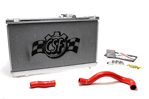 01-05 Lexus IS300 3.0L CSF Racing Radiator + HPS Red Silicone Coolant Hose Kit 04 03 02 Radiators AutoGrimmig CSF7013 + 57-1266-RED