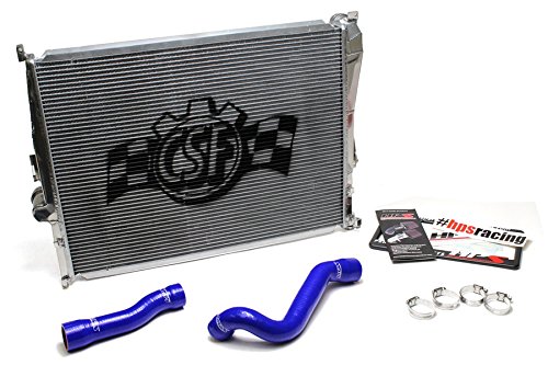 03-05 BMW Z4 2.5L 3.0L CSF Aluminum Racing Radiator + HPS Blue Silicone Coolant Hose Kit 04 Radiators AutoGrimmig CSF3055 + 57-1008-BLUE