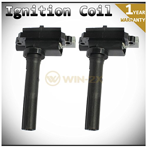 WIN-2X Set of 2 Brand New Ignition Coils on Plug Packs With Boots For Chevrolet/Suzuki 99-01 Metro/Swift 1.3L 99-00 Tracker 1.6L 99-02 Vitara 1.6L L4 Coil Packs  A80005-RLJ-RC-9007G-2