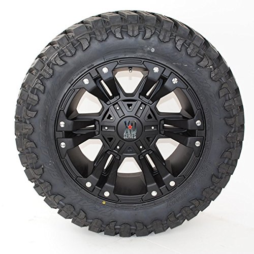 Wheel & Tire Package 20x9 XD Series XD822 Black Wheels Mounted on Atturo MT 33x12.50R20 Tires Trucks Offroad Off-Road Rimz One PKXD822B29ATTMT3312520