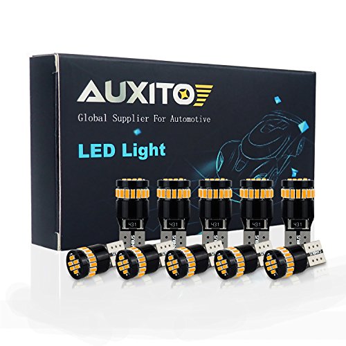 Interior & Convenience Bulbs AUXITO T10-24H-Black-Y10